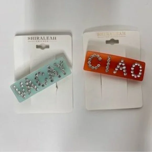 Purple Rhinestone Hair Barrette Hairpiece Special Occasion - Picture 1 of 5